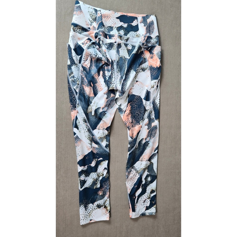 FLX Ascent High-Waisted Multicolor Abstract Dots Ankle Leggings Women's‎ Size M